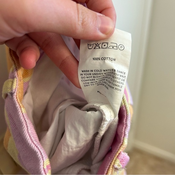 Peppermayo x Dolls Kill Psychedelic Print Keep Your Heart Pants Size 6 Y2K Retro - Picture 11 of 13